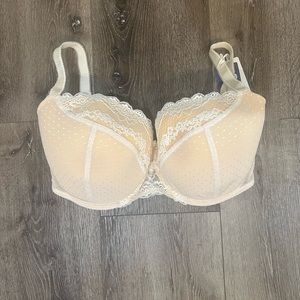 New Flirtelle Viola Padded Balconette Bra “White/Nude” 34K